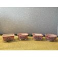 Photo2: No.Maru512 <br>Bunzan shohin bonsai pot set, 4pcs (2)