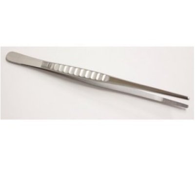 Photo1: No.3331  Stainless steel tweezers [81g/235mm]