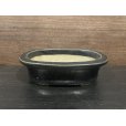 Photo2: No.MH4879<br>Heian Tofukuji 1st, Ruriyu oval pot (2)