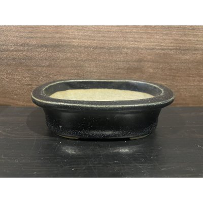 Photo2: No.MH4879 Heian Tofukuji 1st, Ruriyu oval pot